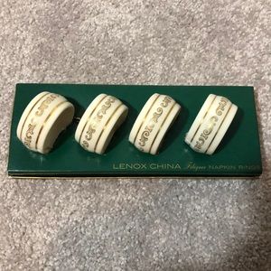 Lenox napkin rings